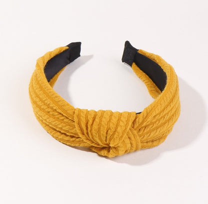 Plain knit knotted headband