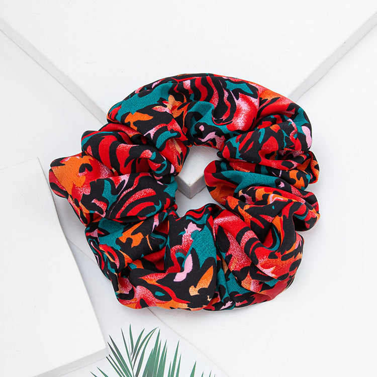 Extra-large multi-coloured scrunchies