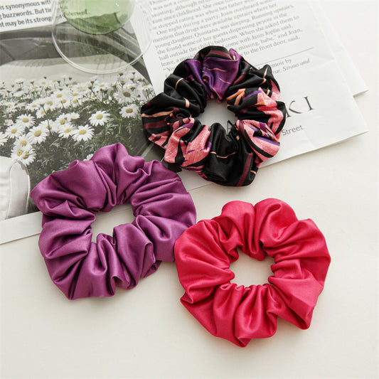 3-pack scrunchies in Pink Purple