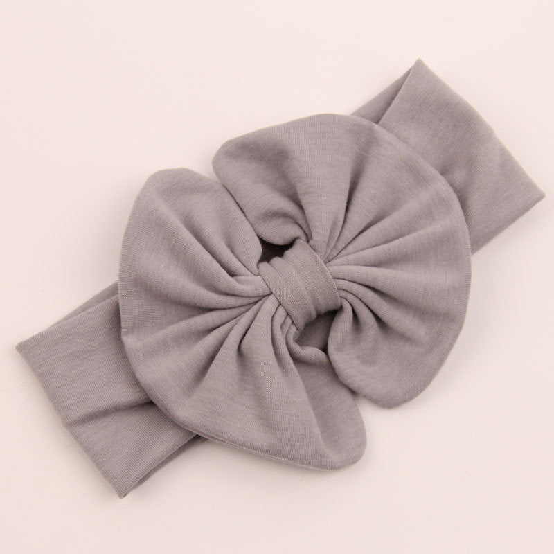Cotton large bow headband