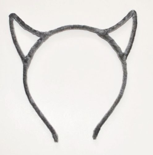 Velvet devil ears headband