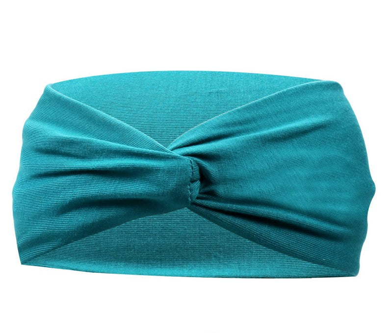 Twisted jersey cotton sporty hair band
