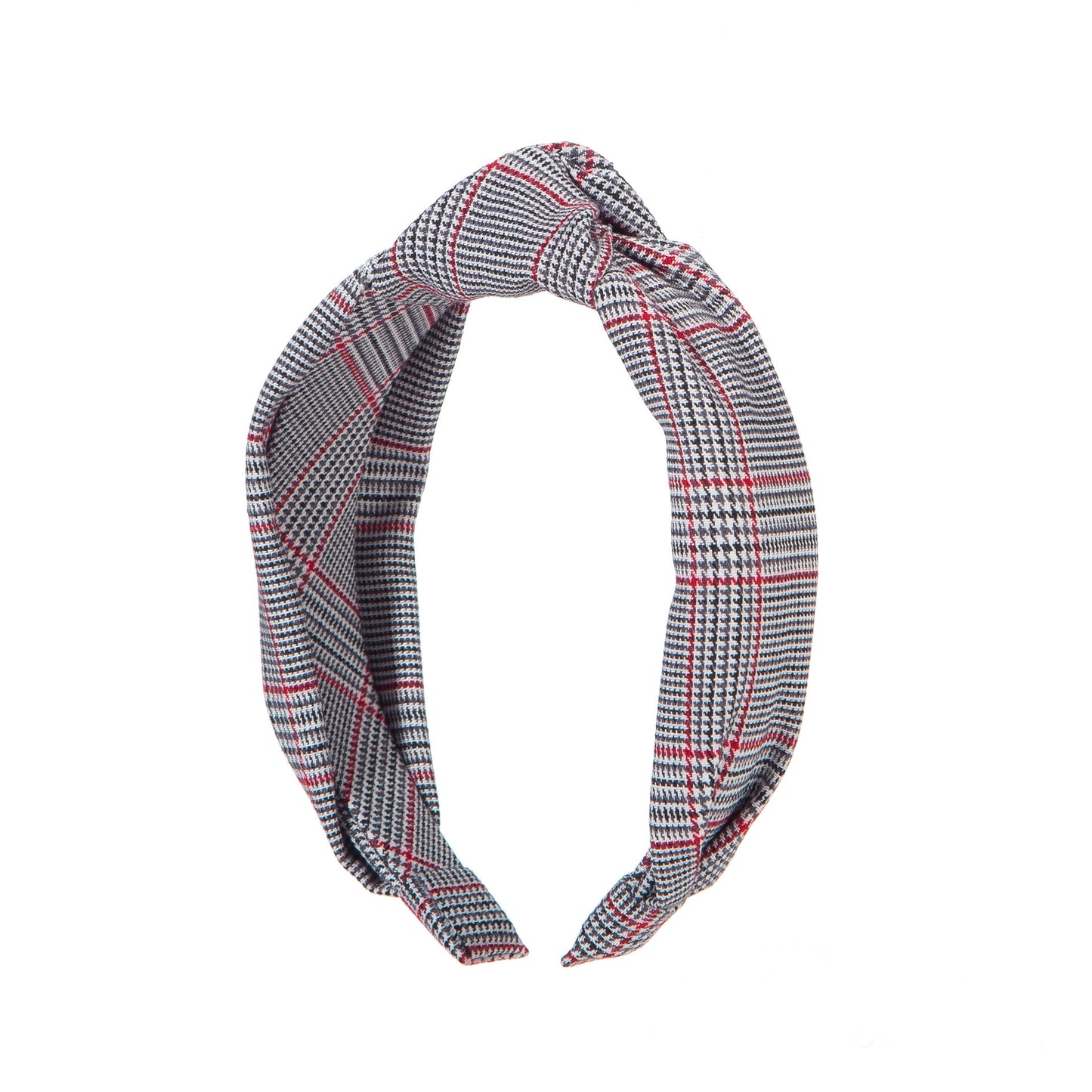 Plaids patterned knotted headband