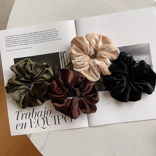 Velvet scrunchies