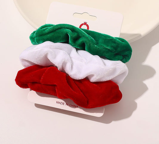 3-pack velvet scrunchies