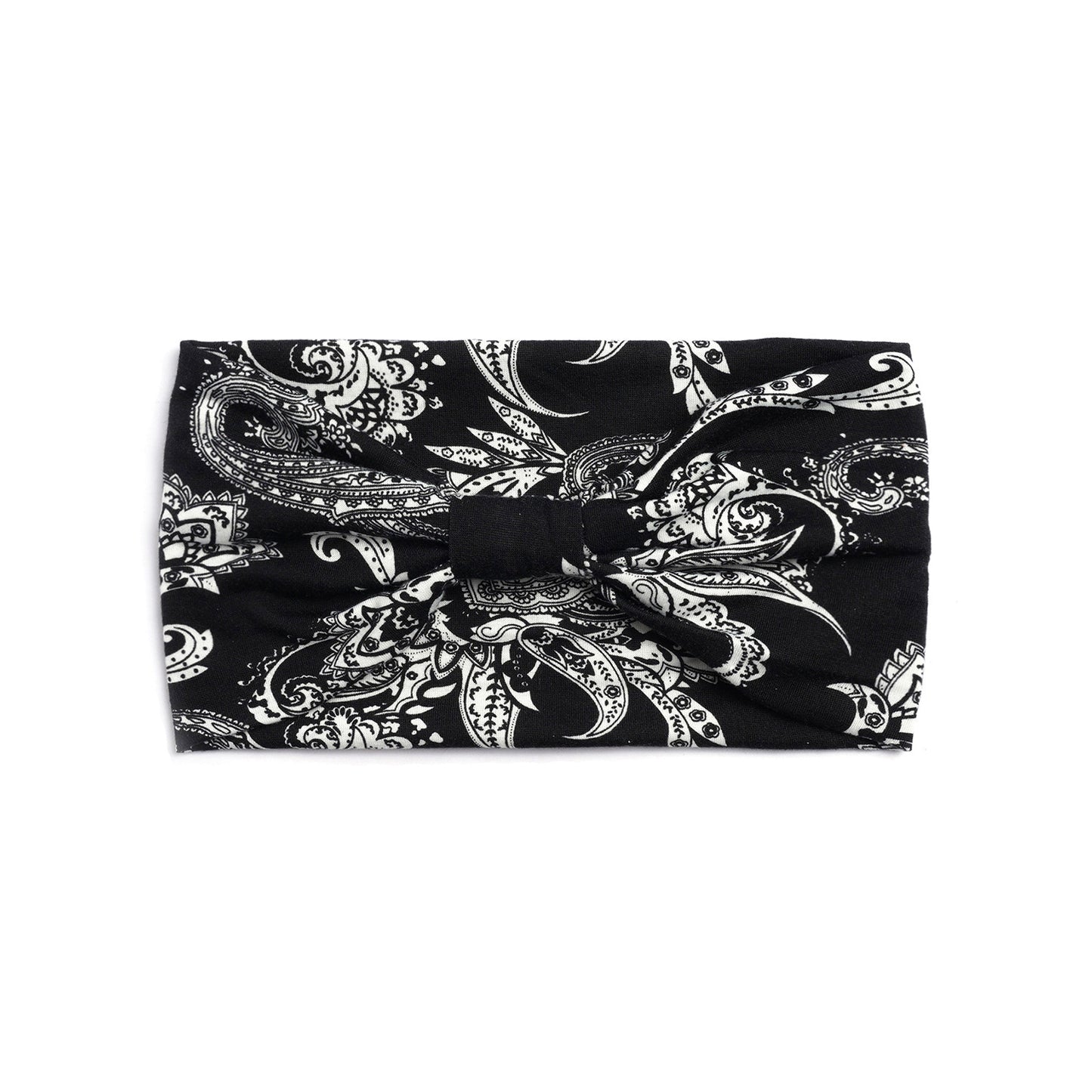 Ethnic style printed 2-way knotted bandanna hair band