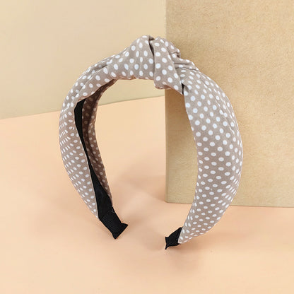 Small polka dots knotted headband