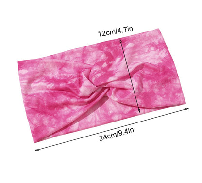 2-way stretch headband in Tie-dye prints