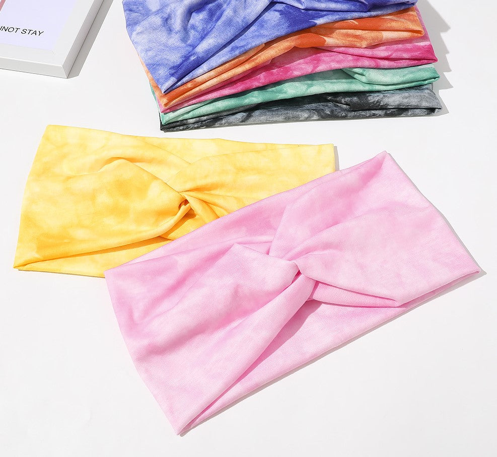 2-way stretch headband in Tie-dye prints