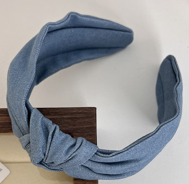 Knot-Style Denim Headband - For Horse Lovers and a Western Lifestyle