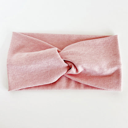 Super soft twisted front ribbed cotton stretchy headband