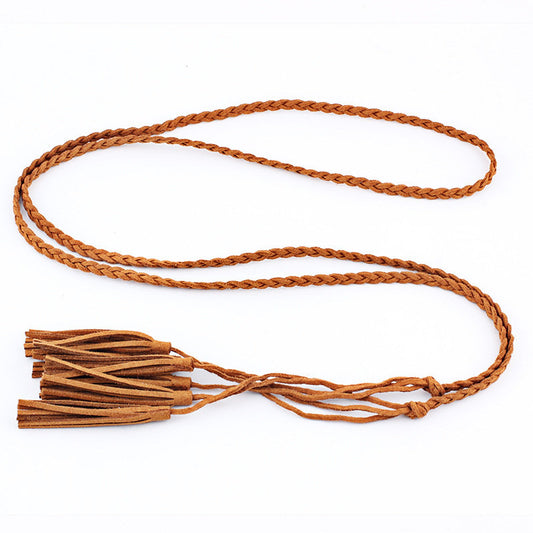 3-layer tassels belt tie
