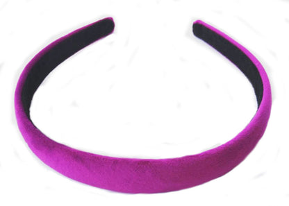 Plain colours slim velvet headband