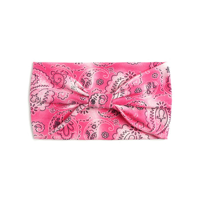 2-way tie-dye paisley print knotted bandanna headband