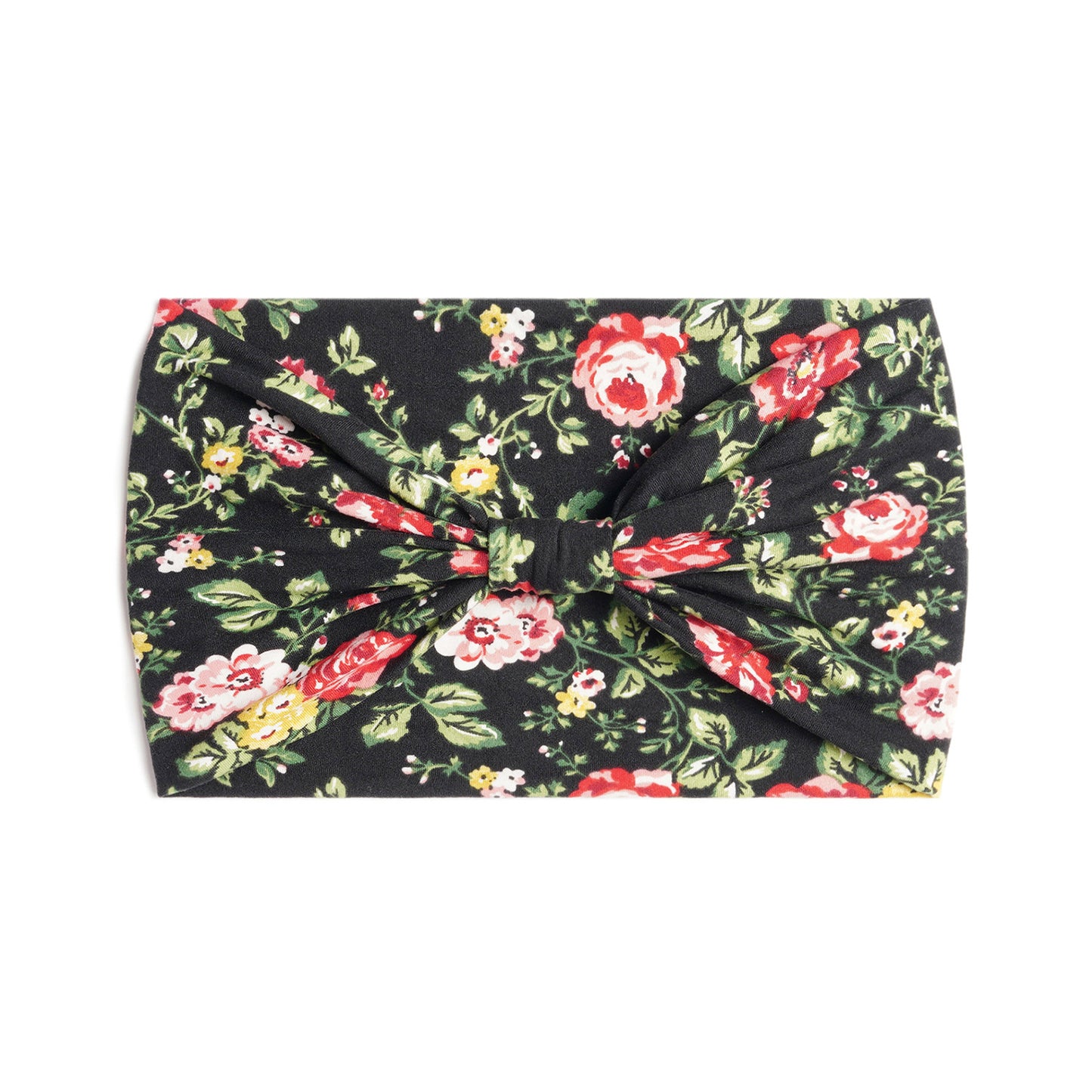 Multi-flowers printed 2-way bandanna hair band