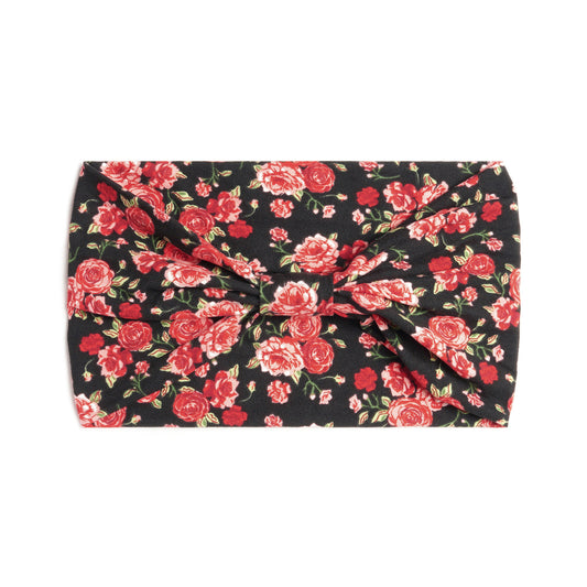 Multi-flowers printed 2-way bandanna hair band