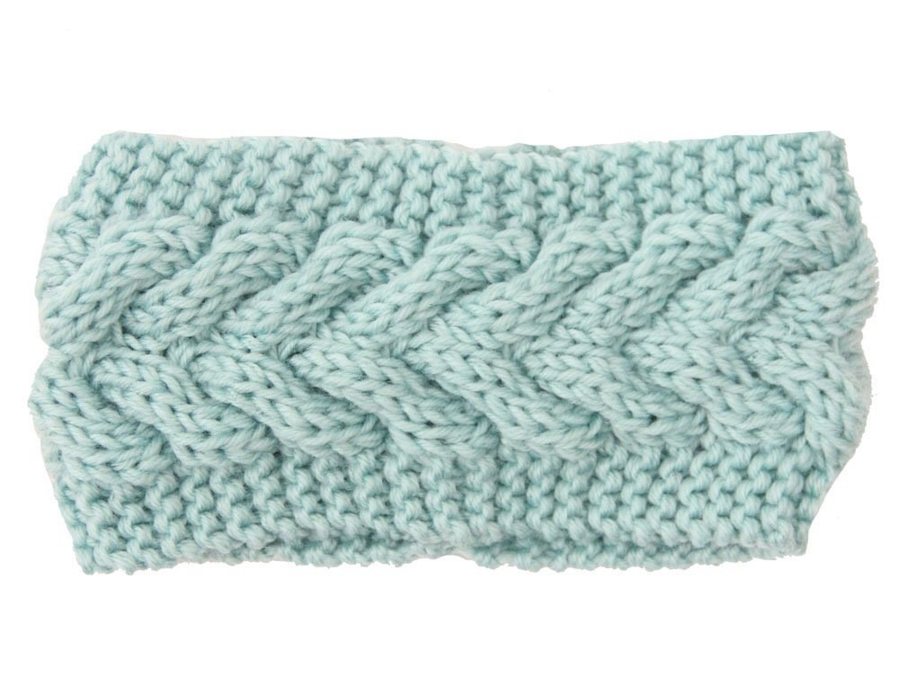 Braided loop crochet head band