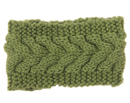 Braided loop crochet head band