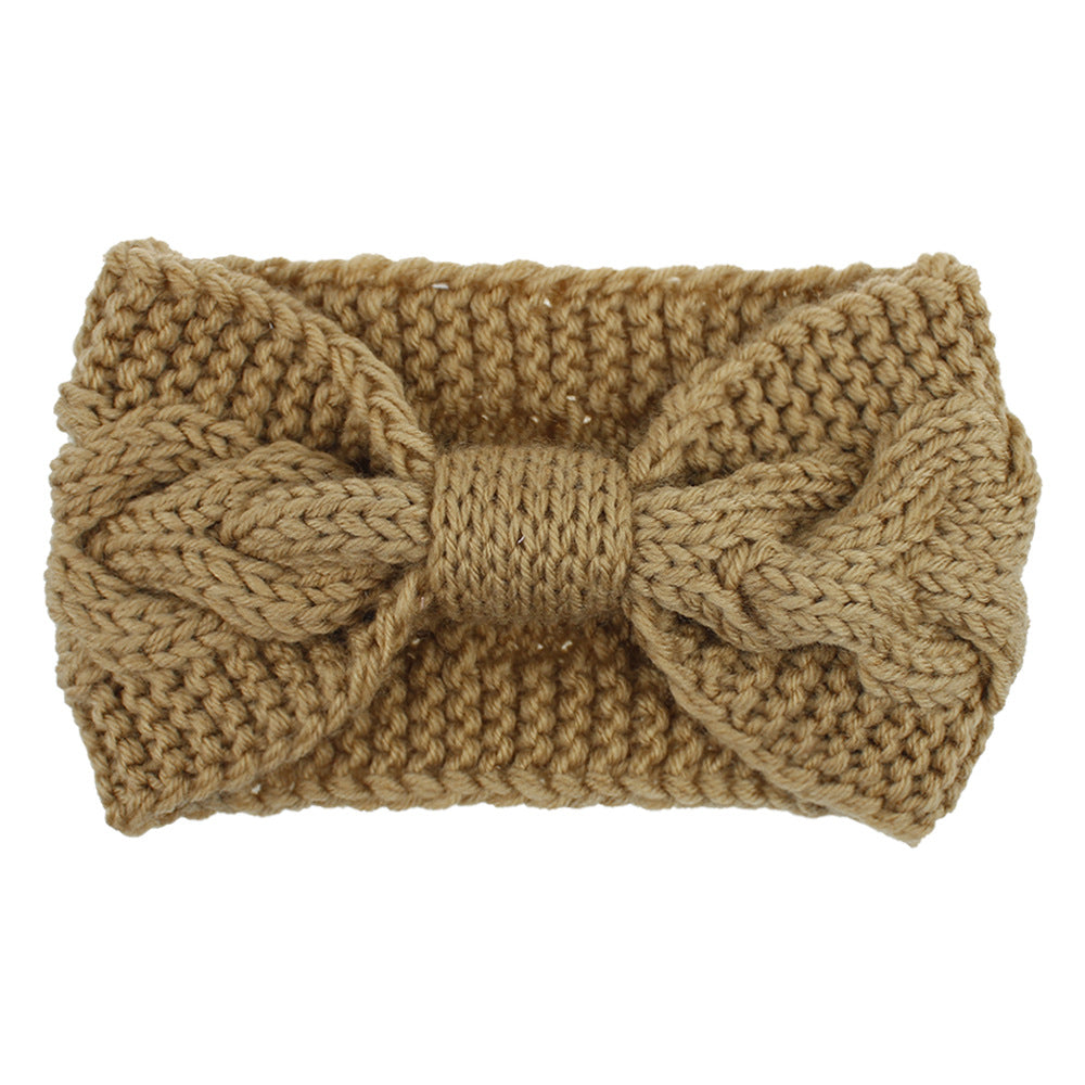 Braids patterned knotted crochet headband