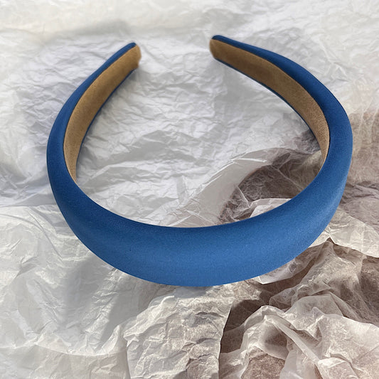 3cm-wide thinly padded plain colours headband