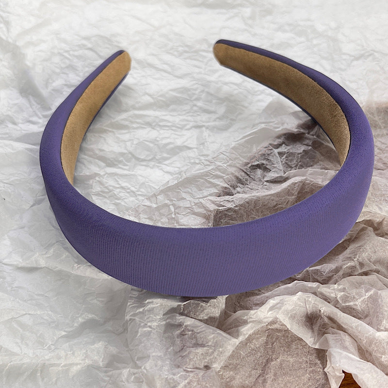 3cm-wide thinly padded plain colours headband