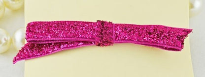 Glitter bow-tie bobby pin hair clip