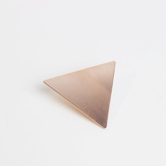 Metallic triangle hair slide