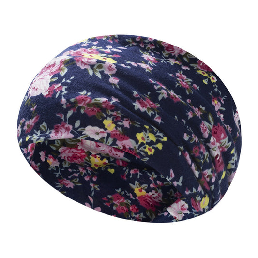 Multi flowers print loop hair band
