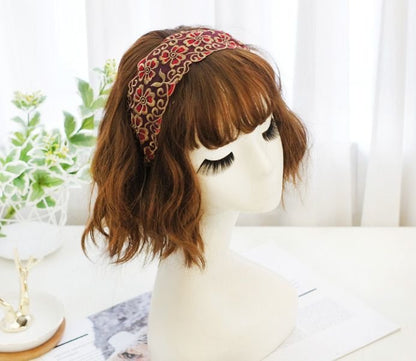 Floral lace headband