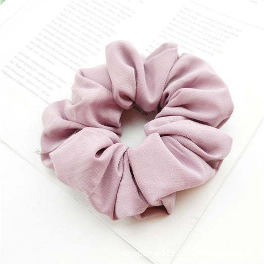 Chiffon plain scrunchies