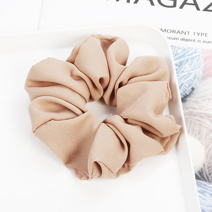 Plain chiffon scrunchies