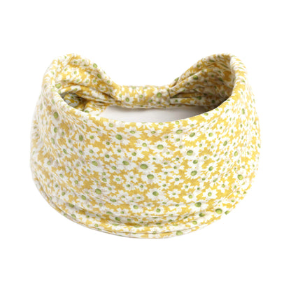 Daisy flowers print 2-way bandanna hair band