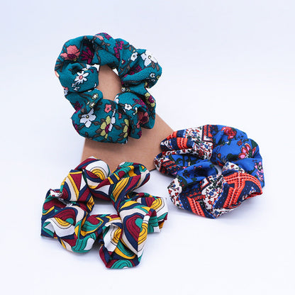 Ethnic style scrunchies