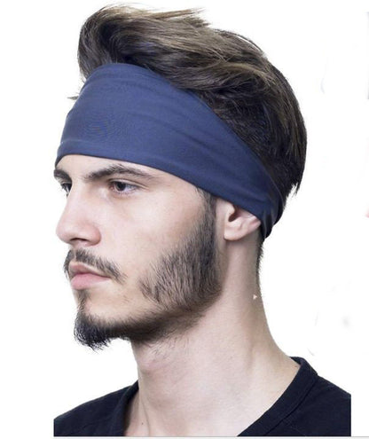 Plain sporty bandanna headband