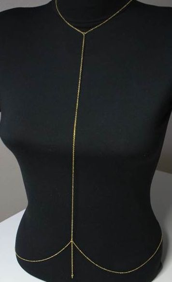 Long string beach body chain