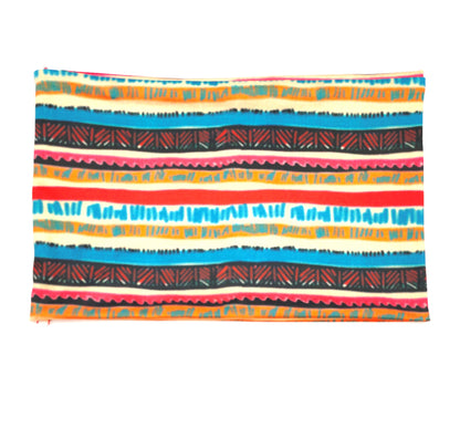 Ethnic style multicoloured trips wide loop headband