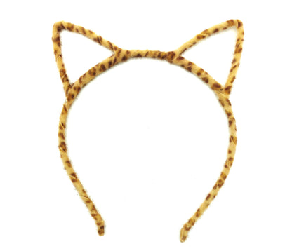 Thin fluffy cat ears headband