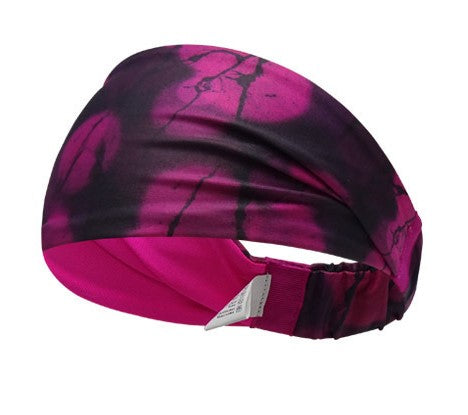 Double layer printed sporty bandanna hair band