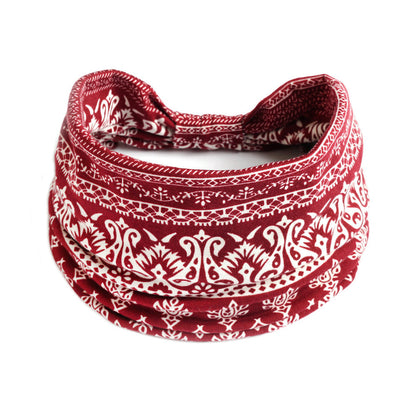 Ethnic style 2-way bandanna hair band