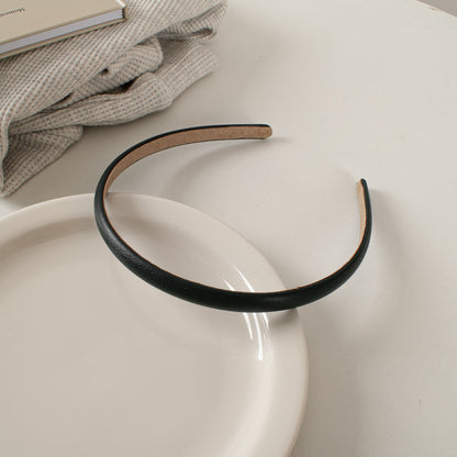 1cm wide leather thin headband