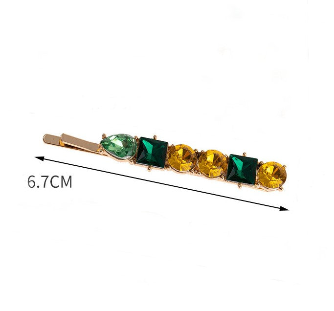 Multicolour rhinestones hair slide