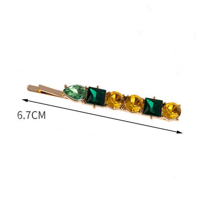 Multicolour rhinestones hair slide